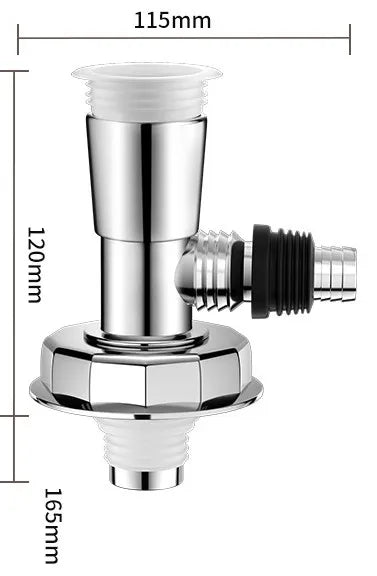 Universal Washing Machine Floor Drain Adapter & Pipe Connector Drain Pipe Adapter Richie's sewer tee
