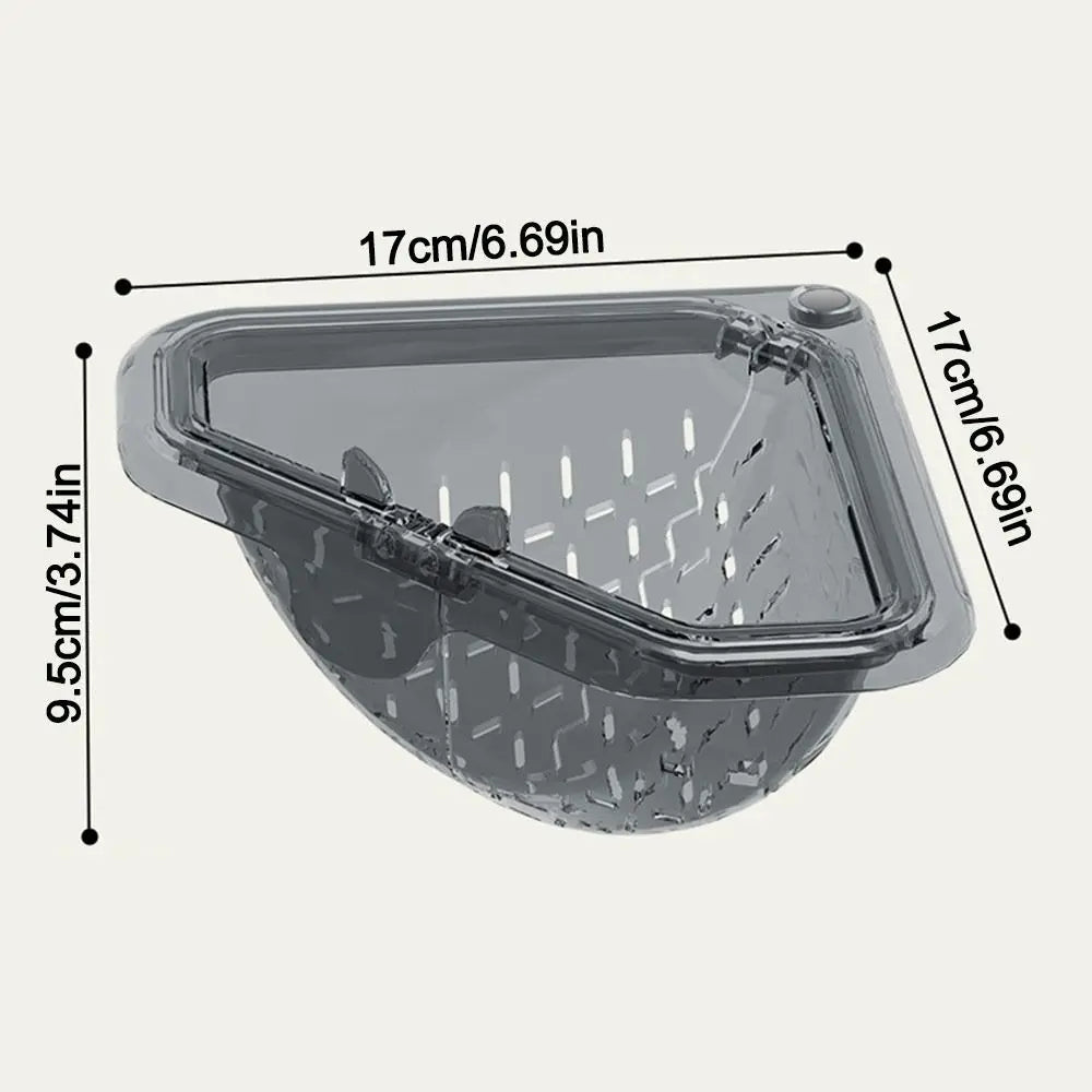 Triangle Sink Drain Basket Filter – Magnetic Openable Bottom Sink Drain Basket Richie's