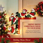 Christmas Snowman Wooden Door Corner Wall Stickers Christmas Wall Stickers Richie's