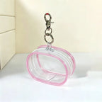 Transparent PVC Pet Food Pouch with Zipper & Hanging Loop Pet Treat Pouch Richie's Light Pink 1