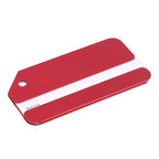 Aluminium Luggage Tag – Metal Name & Address Label Holder Luggage Tag Richie's Red