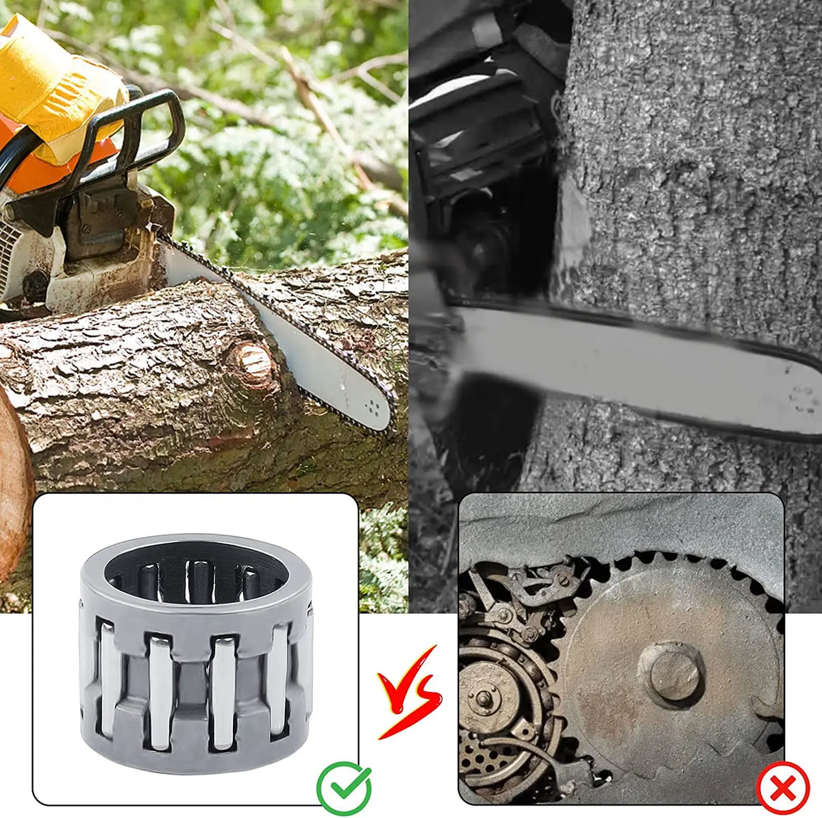 Clutch Needle Bearing for Chainsaw 4500 5200 5800 & Stihl 017–025 Chainsaw Clutch Bearing Richie's