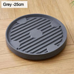 Plant Saucer with Wheels – Rolling Plastic Pot Tray 19/22/25cm Rolling Plant Saucer Richie's grey-25cm