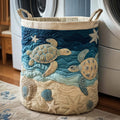 Boho Quilted Laundry Basket 14×18in Floral Fabric with Handles Quilted Laundry Basket Richie's G