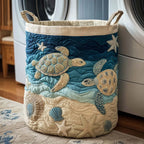 Boho Quilted Laundry Basket 14×18in Floral Fabric with Handles Quilted Laundry Basket Richie's G