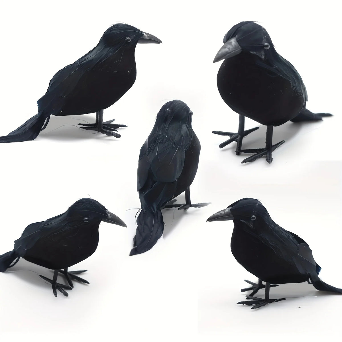 Realistic Black Raven Set – Halloween Decor Props Halloween Decor Prop Richie's