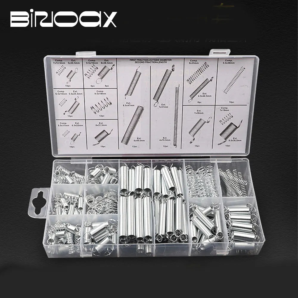 200PCS Stainless Steel Spring Assortment – 20 Sizes Compression Spring Assortment Kit Richie's 0.8mm-150mm 5.5-70mm 1mm-150mm