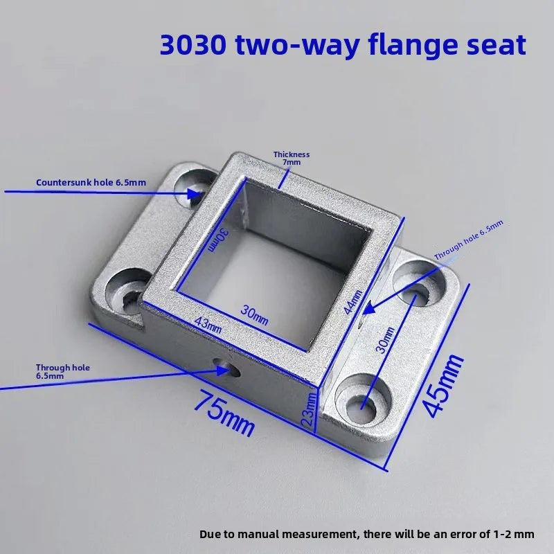 3030/4040 Aluminum Profile Four-Way Flange Holder Corner Bracket Aluminum Profile Bracket Richie's 3030 bidirectional