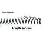Steel Compression Springs 300mm | Wire Dia 0.3–1mm Helical Coil Compression Springs Richie's