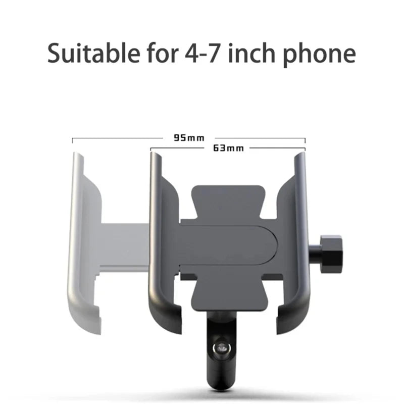 Motorcycle Bicycle Phone Holder Handlebar & Mirror Mount Phone Mount Bracket Richie's