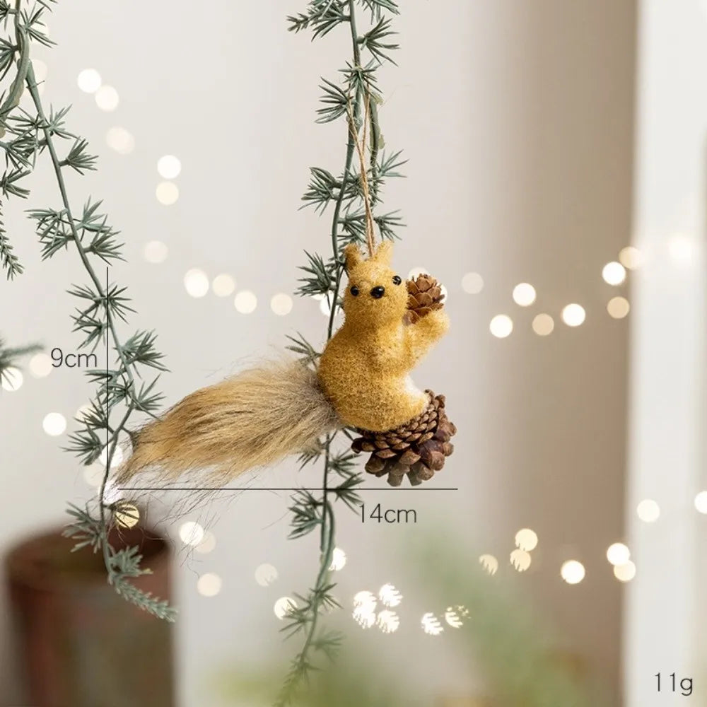 Foam Christmas Squirrel Ornament – Holiday Tree Pendant Decor Christmas Ornament Richie's 4