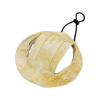 Pet Cowboy Hat with Ear Holes – Adjustable Sun Hat for Dogs & Cats Pet Costume Hat Richie's Yellow S