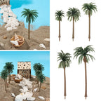 5Pcs Miniature Coconut Palm Tree Models for DIY Micro Landscape Miniature Landscape Model Richie's