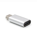 Mini USB to USB-C Adapter 5-Pin Data Transfer Connector USB Adapter Richie's Silver