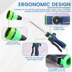18-Inch Watering Wand Hose Nozzle – 8 Spray Patterns Garden Watering Wand Richie's