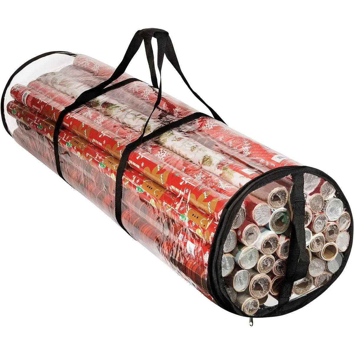 Wrapping Paper Storage Box with Handle | Portable Roll Holder Gift Wrap Organizer Richie's
