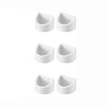 6-Pack Adhesive Glasses Holder Wall Mount Sunglass Organizer Glasses Organizer Richie's White