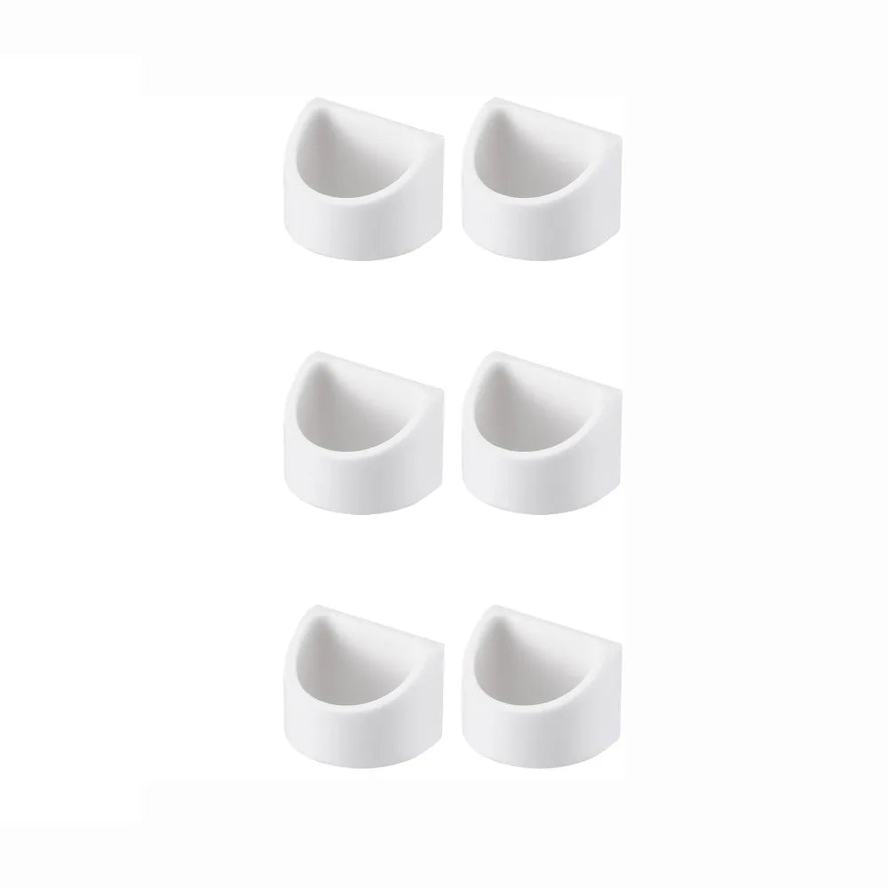 6-Pack Adhesive Glasses Holder Wall Mount Sunglass Organizer Glasses Organizer Richie's White