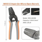 IWISS Mini Micro Open Barrel Crimping Plier AWG 28-20 Crimping Plier Richie's
