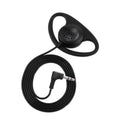 FUCHU D-Shape 3.5mm Single-Sided Ear Hook Earpiece Headset Wired Ear Hook Earpiece Richie's Black 1pcs