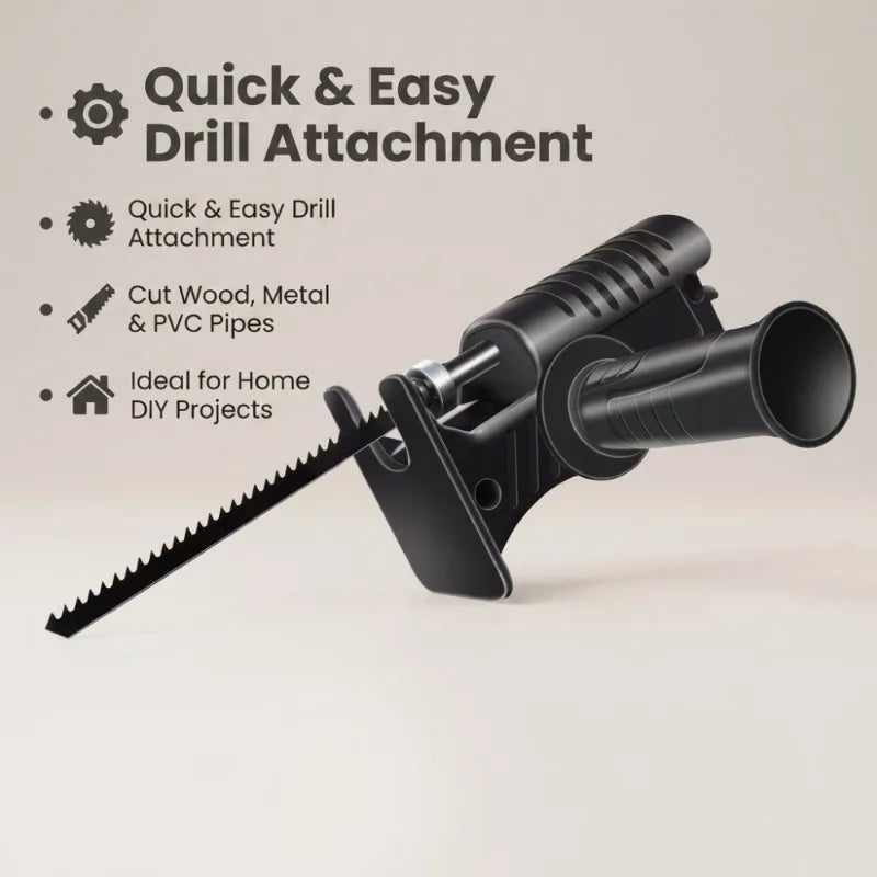 Electric Drill to Reciprocating Saw Converter Kit – 3 Blades Drill Saw Converter Richie's