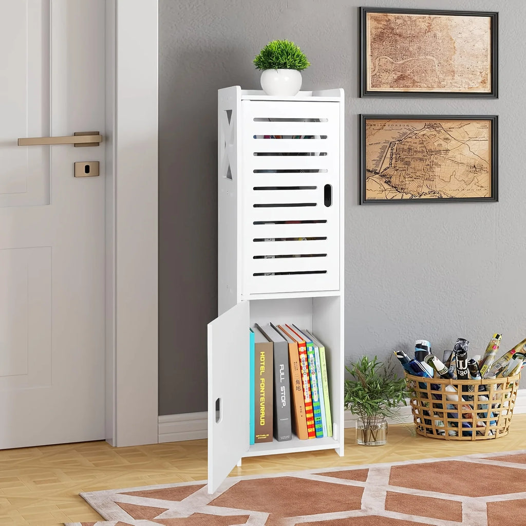 Narrow PVC Corner Bathroom Storage Cabinet – Freestanding Corner Storage Cabinet Richie's