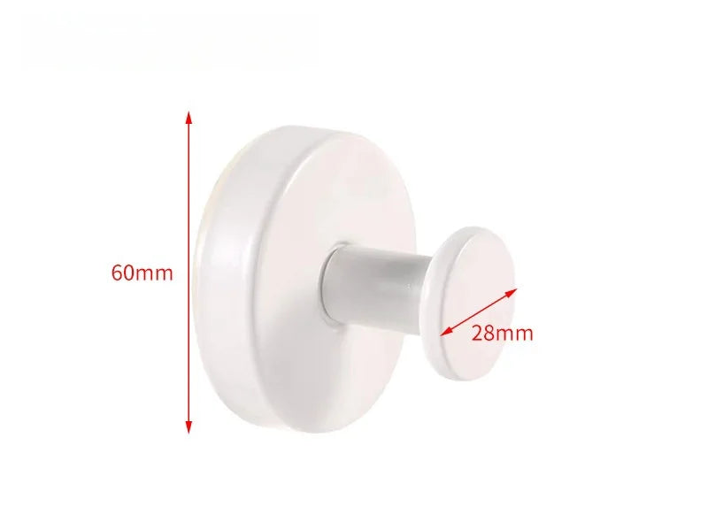 Suction Cup Hooks – Waterproof Stainless Steel Bathroom Hook Suction Cup Hook Richie's 1PCS white