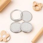 3-Pack Stainless Steel Sprouting Lids for Wide Mouth Mason Jars Mason Jar Sprouting Lids Richie's