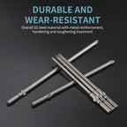 3-Pack S2 Steel 60mm Electric Screwdriver Bits | High Strength Screwdriver Bits Richie's