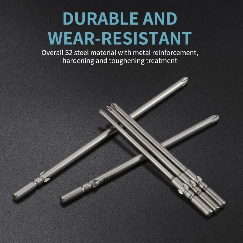 3-Pack S2 Steel 60mm Electric Screwdriver Bits | High Strength Screwdriver Bits Richie's