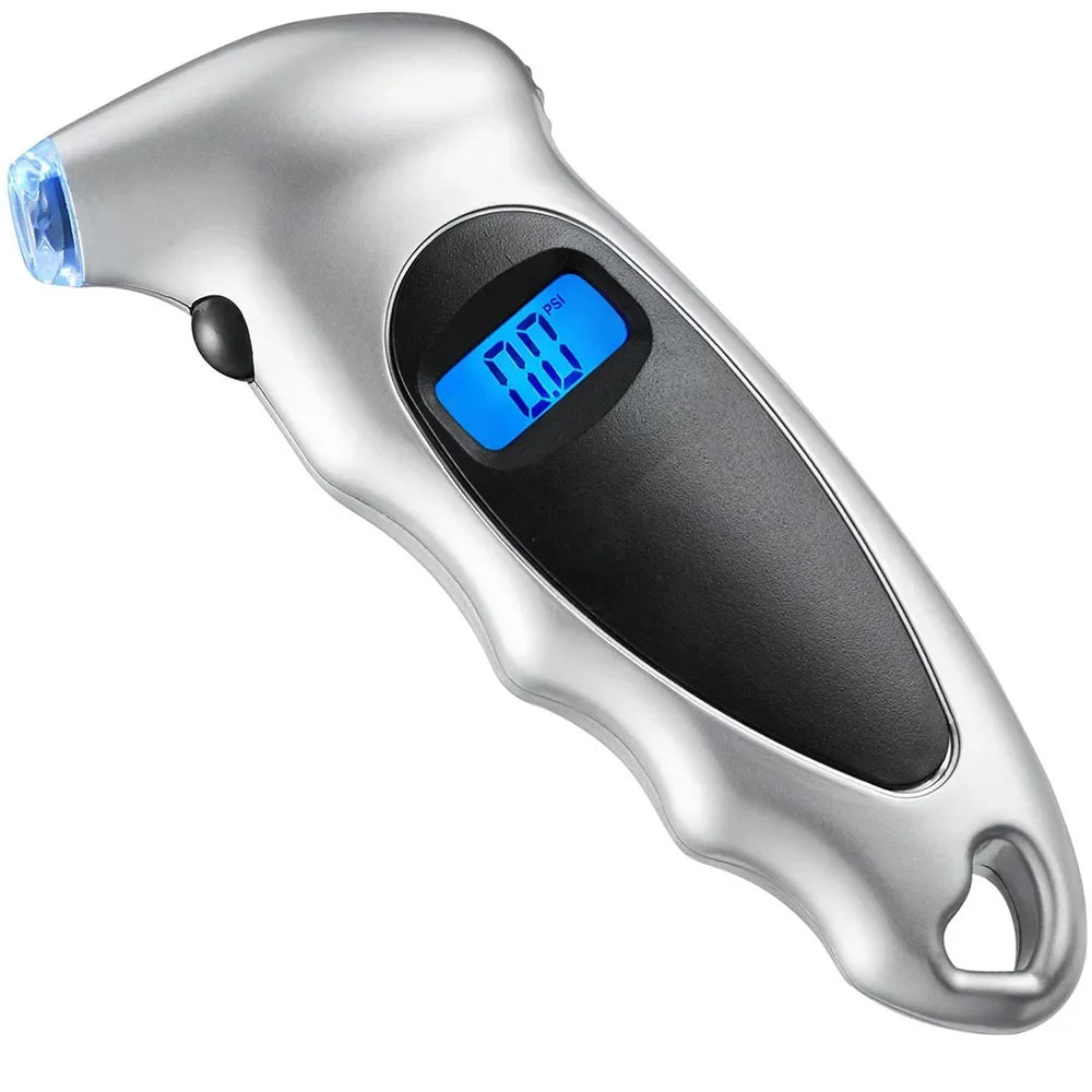 Digital Tire Pressure Gauge Backlit LCD 0-150 PSI | 4 Units Tire Pressure Gauge Richie's Silver