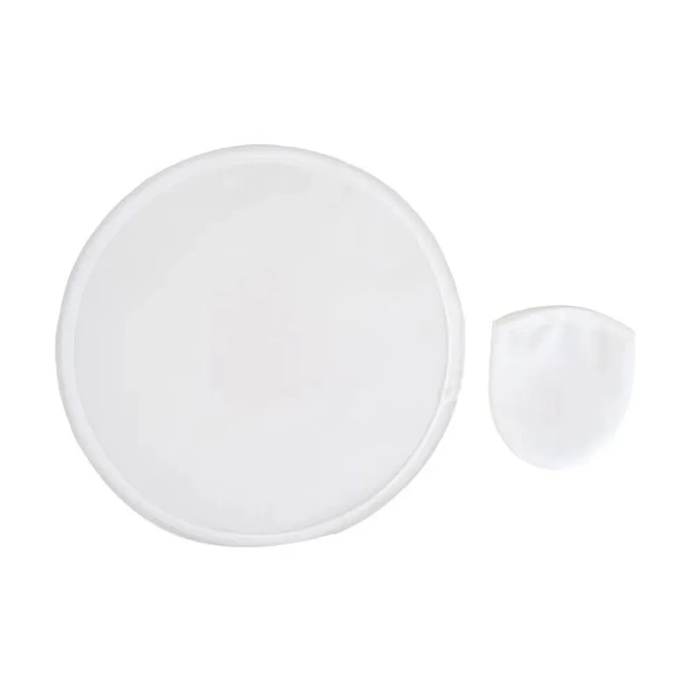 Round Folding Hand Fan – Circular Portable Fan for Women Folding Hand Fan Richie's White