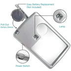 6X 3X LED Magnifying Glass Loupe – Pocket Magnifier Magnifying Glass Loupe Richie's