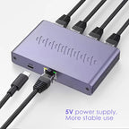 Gigabit Ethernet 1x4 Splitter RJ45 Cat6 LAN 1000Mbps Coupler Ethernet Splitter Richie's