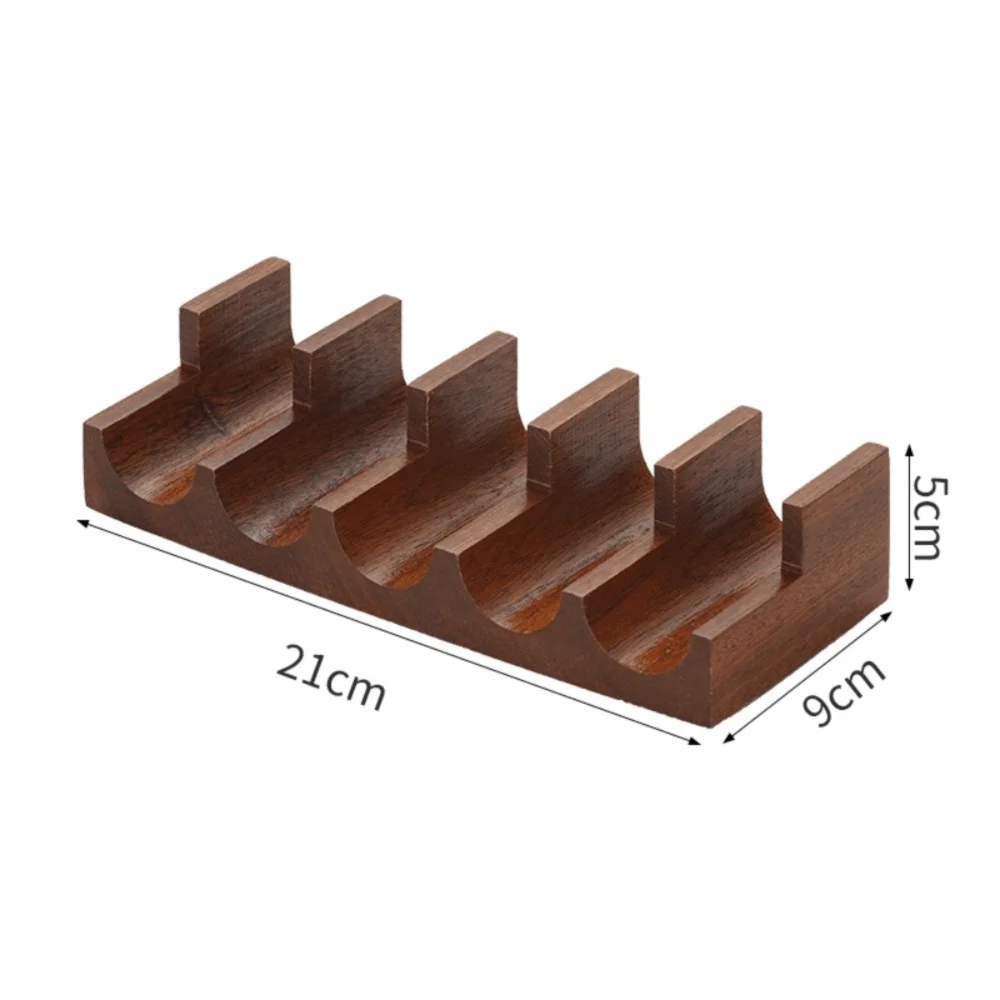Sapele Wood U-Shaped Sushi Rack – Japanese Style Stand Sushi Serving Rack Richie's 5 Grid