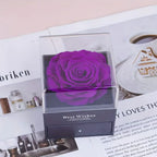 "MOM I Love You" Heart Pendant Necklace with Rose Gift Box Pendant Necklace Gift Set Richie's