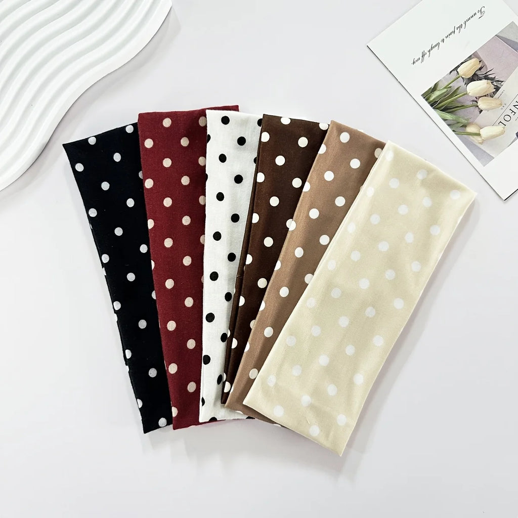Polka Dot Sports Headband for Women – Sweat-Wicking Yoga Gym Sports Headband Richie's