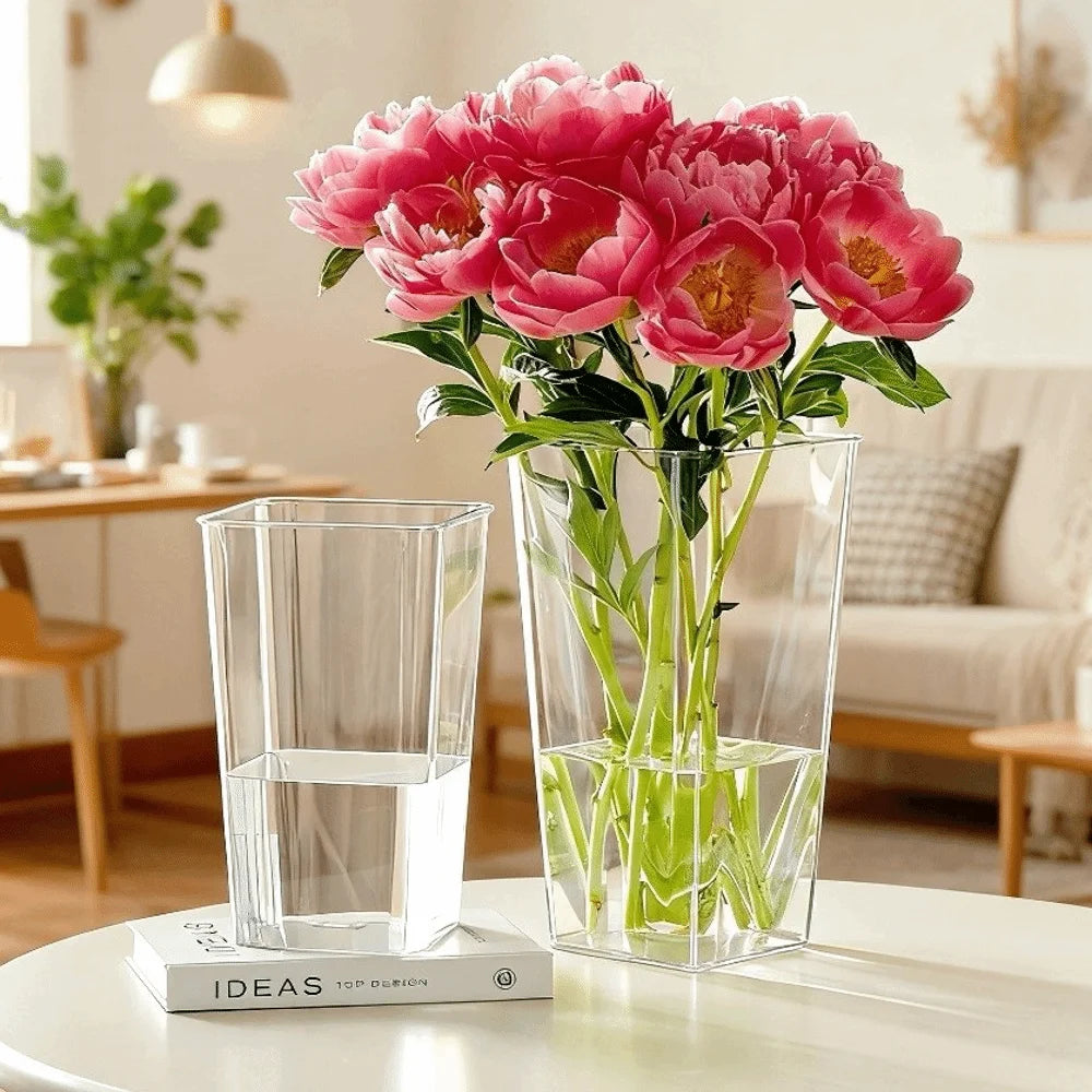 Nordic Acrylic Flower Vase – Modern Transparent Home Décor Decorative Flower Vase Richie's