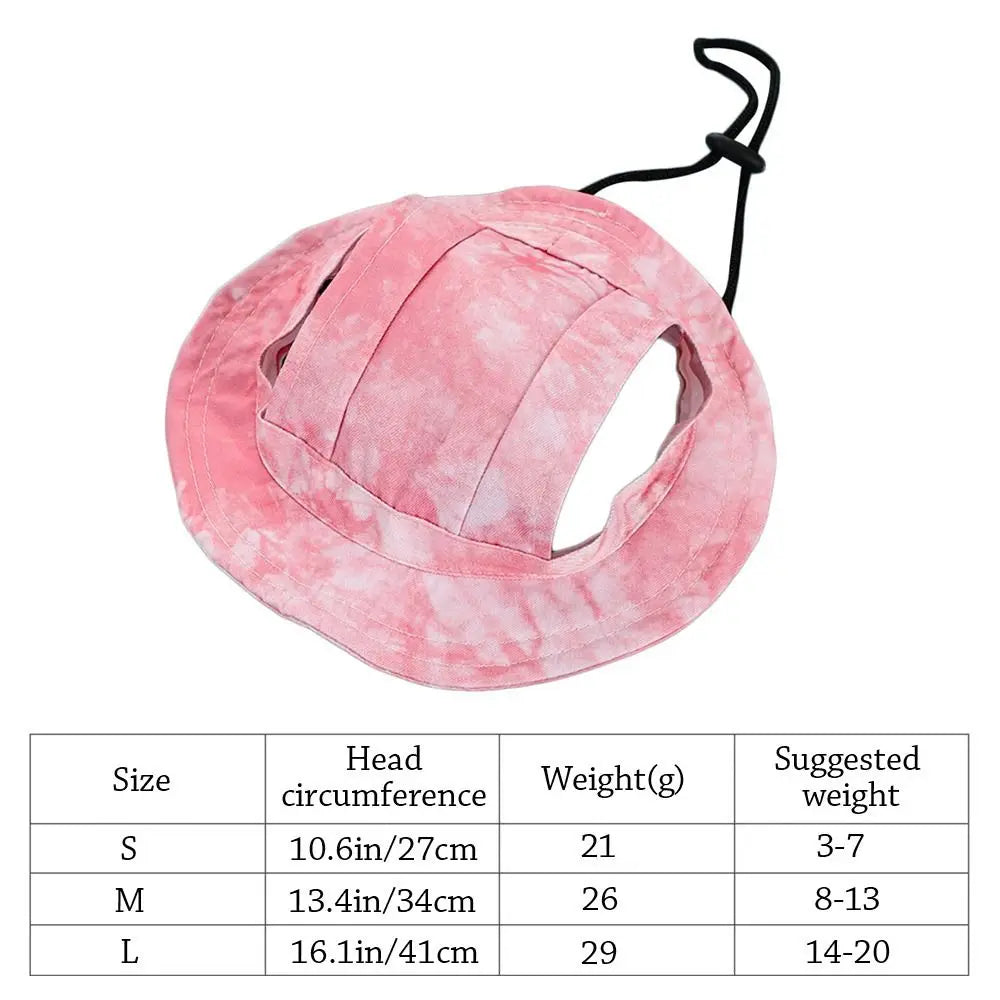 Pet Cowboy Hat with Ear Holes – Adjustable Sun Hat for Dogs & Cats Pet Costume Hat Richie's