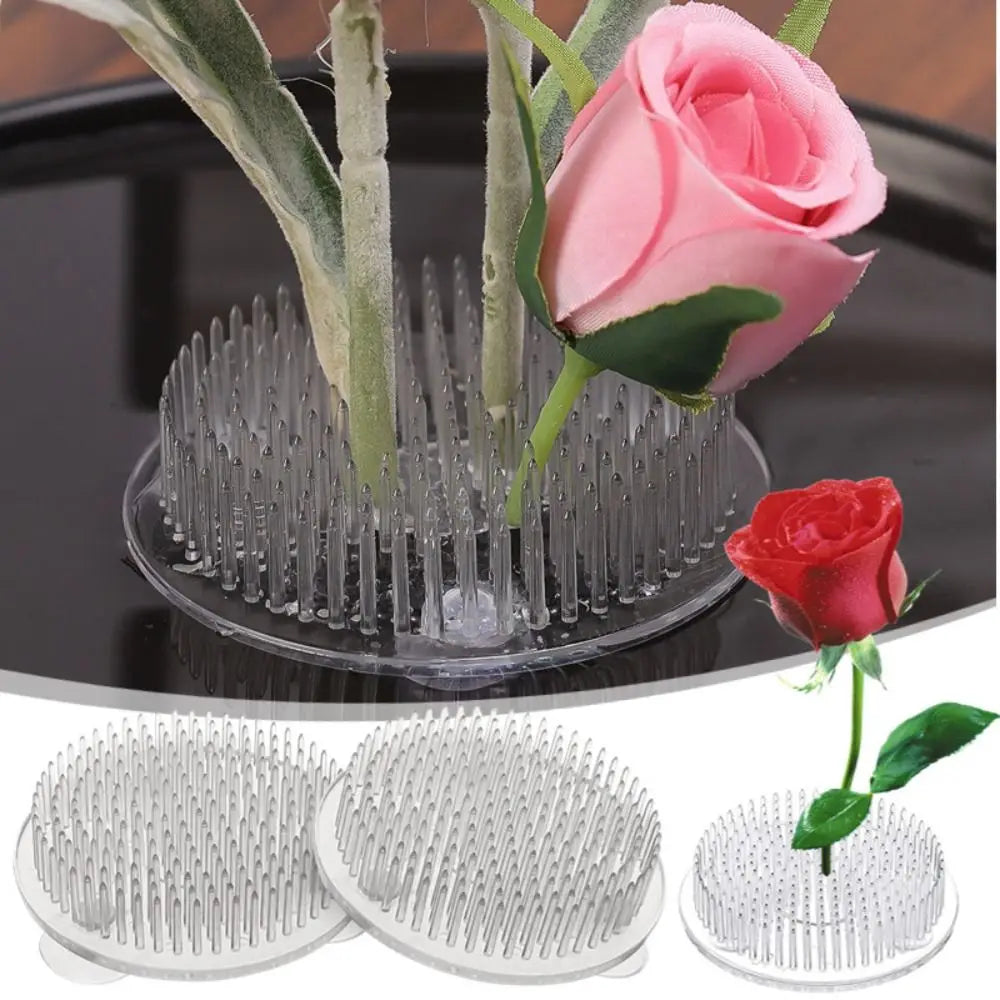 Transparent Ikebana Stem Holder Flower Arrangement Base 1/3Pcs Floral Arrangement Tool Richie's
