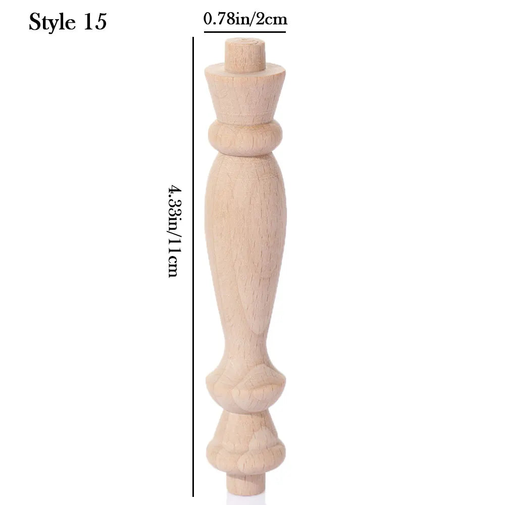Vintage Wood Carved Furniture Leg – European Style Cabinet Foot Furniture Leg Richie's 15