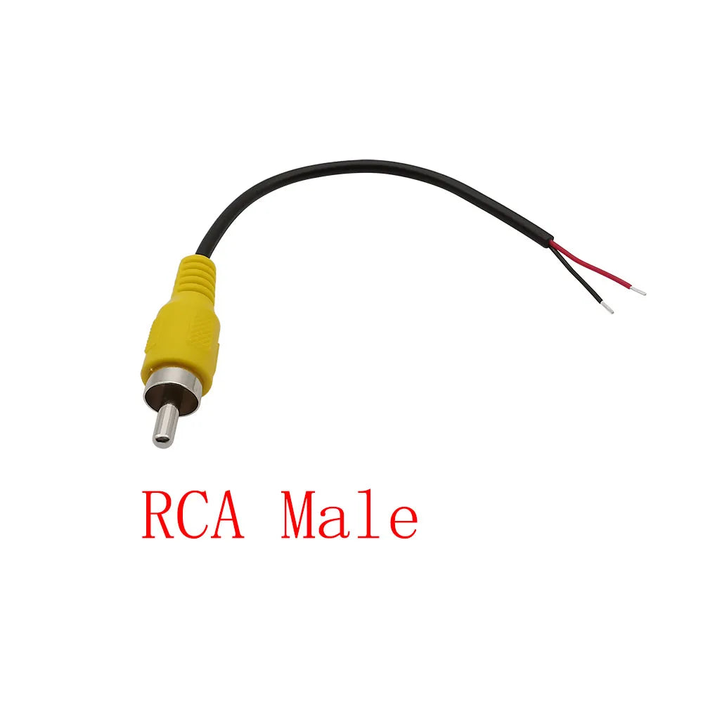 2Pcs RCA Male Female Pigtail Wire Connector – Audio Video DIY RCA Wire Connector Richie's