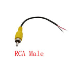 2Pcs RCA Male Female Pigtail Wire Connector – Audio Video DIY RCA Wire Connector Richie's