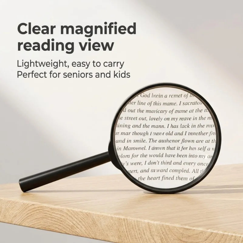 Handheld Reading Magnifying Glass with Plastic Handle Handheld Magnifying Glass Richie's