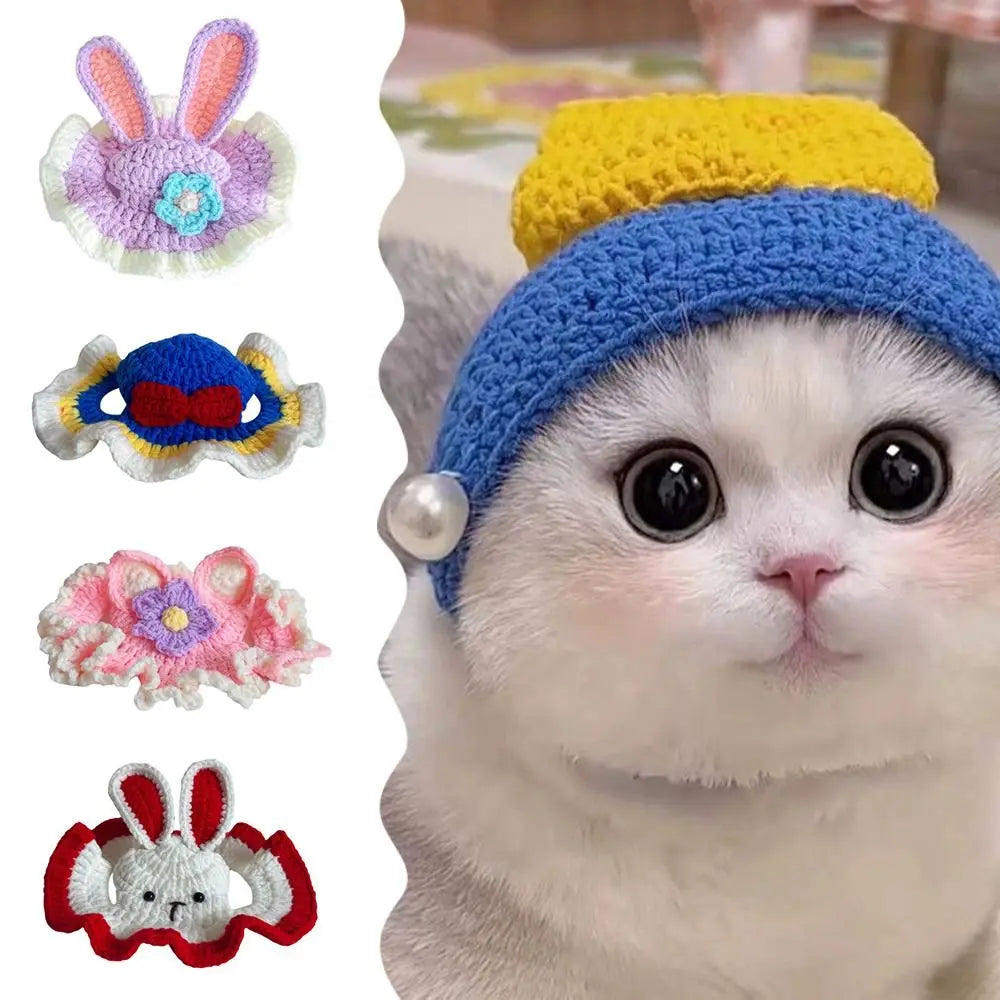 Handmade Funny Cat Hat – Pet Cosplay Party Photo Shoot Prop Pet Costume Hat Richie's
