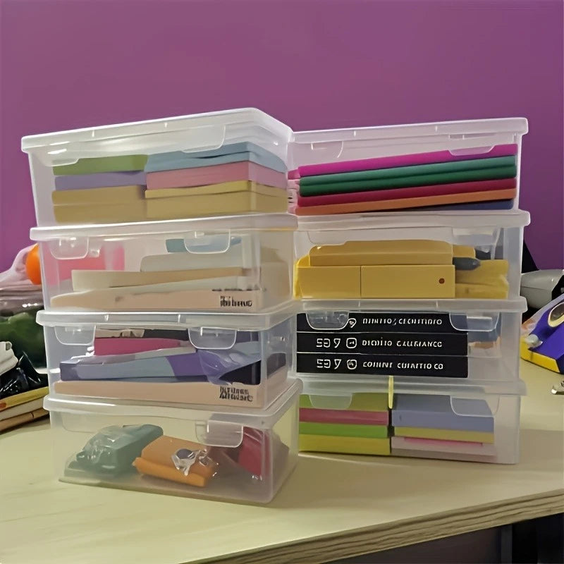5-Pack Large Transparent Stackable Storage Boxes with Lids Storage Container Set Richie's