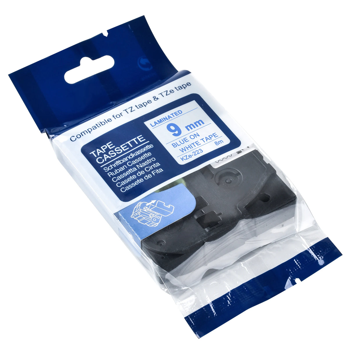 9mm TZe-221 Laminated Label Tape for Brother P-Touch Printers Label Maker Tape Richie's