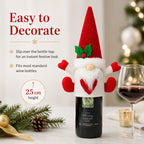 Christmas Wine Bottle Covers – Festive Sleeve Set of 2 Holiday Bottle Covers Richie's