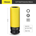 1/2" Drive Wheel Protector Socket CR-V Steel 17–22mm Impact Socket Tool Richie's A2