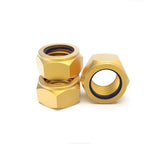 Brass Hex Nylon Insert Lock Nuts M4 M5 M6 M8 M10 M12 Hex Lock Nuts Richie's